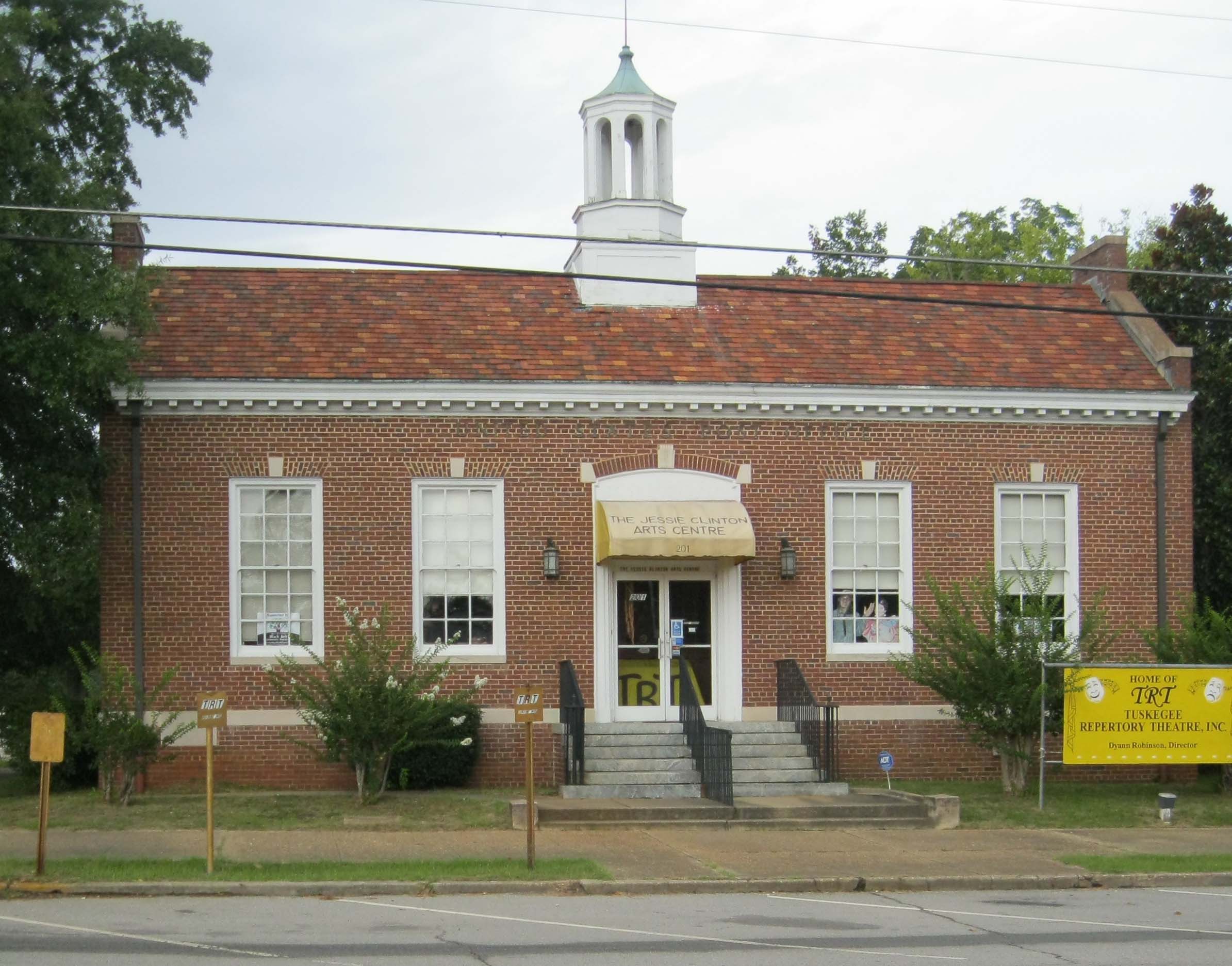 Exterior of the Jessie Clinton Arts Centre, home of Tuskegee Repertory Theatre